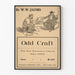Vintage plakat Odd Craft af W. W. Jacobs med illustrationer af Will Owen