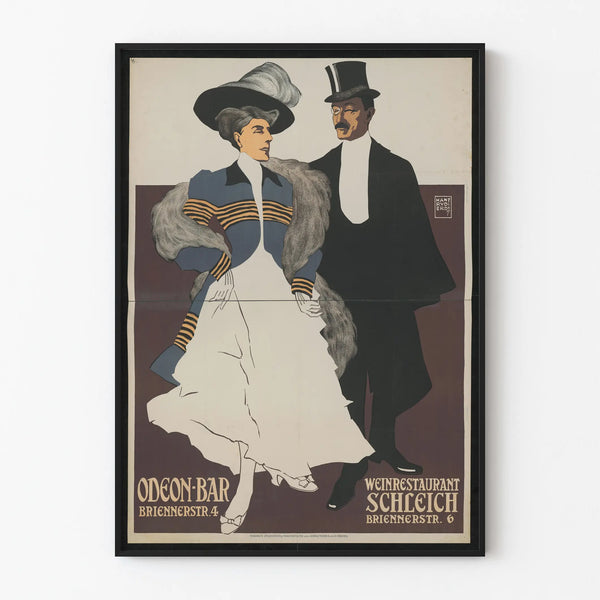Vintage plakat Odeon Bar München til elegant vægdekoration
