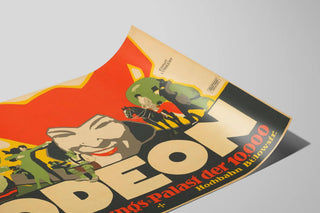 Plakat Vintage Odeon Vergnügungspalast Poster Vægdekoration — visning af kunstværket