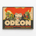 Plakat Vintage Odeon Vergnügungspalast Poster Vægdekoration — indrammet kunstværk på væggen