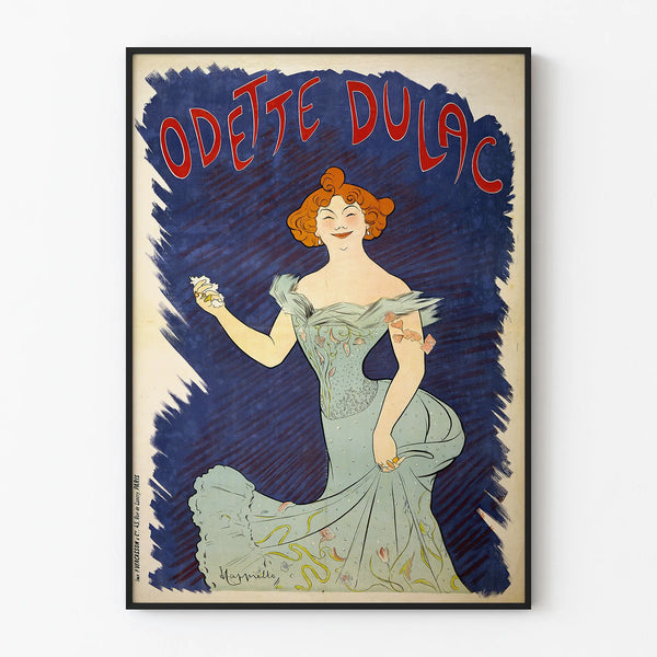 Vintage plakat af Odette Dulac - Elegant retro vægdekoration