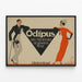 Vintage plakat Oedipus – elegance og retro stil — indrammet kunstværk på væggen