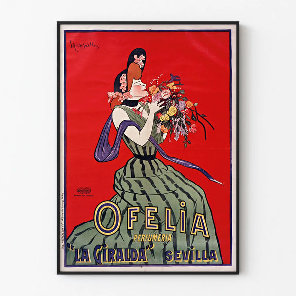 Vintage plakat Ofelia Perfumeria La Giralda Sevilla vægdekoration