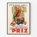 Vintage plakat til vægdekoration, reklame for marmelade PRIZ