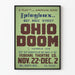 Vintage plakat Ohio Doom Teater - Retro vægdekoration