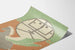 Plakat Art Deco Heste med Vinger og Grafisk Symbol