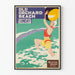 Vintage plakat Old Orchard Beach søndag - Retro vægdekoration strand