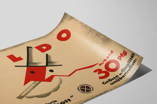 Plakat Vintage OLDO Cigarettes – Retro vægdekoration — visning af kunstværket
