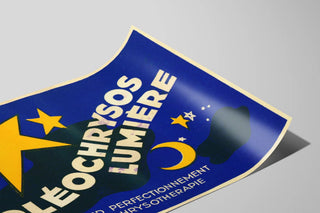 Plakat Vintage Oléo Chrysos Lys til vægdekoration — visning af kunstværket