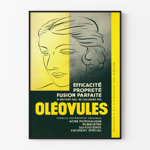 Vintage plakat Oléovules - Retro vægdekoration