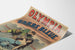 Gammel plakat Olympia Barbe Bleue, vintage vægdekoration teater
