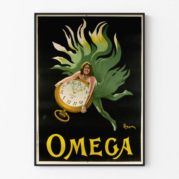 Vintage Omega lommeur plakat vægdekoration