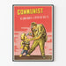 Vintage anti-kommunist propagandaplakater