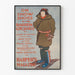 Vintage plakat På Snow Shoes til de øde områder – Retro vægdekoration