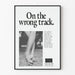 Oplysningsplakat om AIDS 'On the Wrong Track' - Slagkraftig vægdekoration
