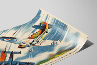 Plakat Britiske kampfly - Historisk vægdekoration — visning af kunstværket