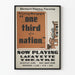 Vintage plakat af Detroit Federal Teater - En tredjedel af en nation