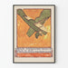 Vintage plakat af Fokker Eendekker fly til vægdekoration