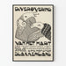 Vintage vægdekoration plakat JRA husholdningsrengøring