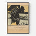 Vintage reklameplakat for Ruston dampmaskine