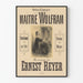 Plakat Opéra-Comique Mester Wolfram Musik Ernest Reyer