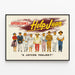 Plakat Vintage Hjælp Juan - Retro Vægdekoration — indrammet kunstværk på væggen