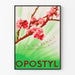 Vintage plakat Fleurie Livet genopstår af Opostyl