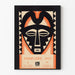 Dekorativ plakat med afrikansk maske vintage 1925 - Art Deco stil
