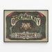 Plakat Vintage Togførernes Orden 1868 — indrammet kunstværk på væggen