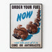 Vintage plakat med egern og kul dekorationsvægkunst