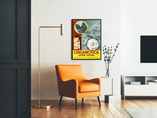 Vintage plakat Organotiol Svovl Naturlig vægdekoration videnskabelig