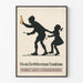 Vintage plakat med silhuet af børn Ossin Eierlebertran-Emulsion