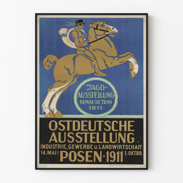 Vintage plakat Osttyske udstilling industri Posen 1911
