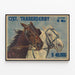 Plakat Vintage Østrigske Trotløb — indrammet kunstværk på væggen