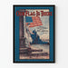 Vintage plakat Our Flag Is There med amerikansk flag