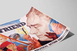 Plakat Vintage Our Friend - Politisk vægdekoration — visning af kunstværket