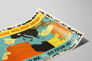 Plakat Vægdekoration Militær Historisk Kort - Vores Arbejde Vil Hjælpe Med At Afgøre — visning af kunstværket