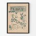 Vintage dekoration plakat Udflugt til december Glædelig jul 1895