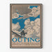 Vintage plakat af Outing magazine af Caspar Whitney