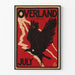 Dekorativ plakat Overland juli med flyvende ørn
