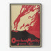 Vintage plakat Overland Monthly juni 1895 - Retro vulkansk vægdekoration