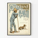 Vintage plakat Overland Monthly maj 1895 - Historisk vægdekoration