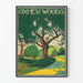 Dekorativ plakat Oxhey Woods-stil vintage