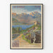 Vintage plakat af Annecy-søen P.L.M. vægdekoration