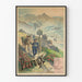 Vintage plakat Pelvoux: bjergvandring og alpine naturoplevelser