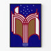 Moderne plakat Pages of Learning - Uddannelsesmæssig vægdekoration