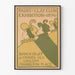 Vintage udstillingsplakat for Paint and Clay Club 1896 til vægdekoration