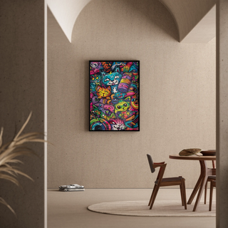 Pop Art plakat - Felin jungle