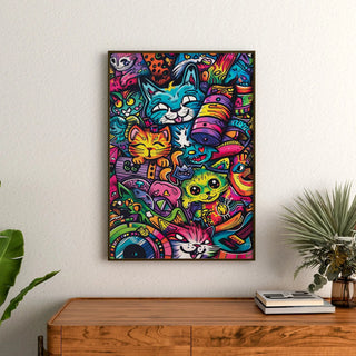 Pop Art plakat - Felin jungle