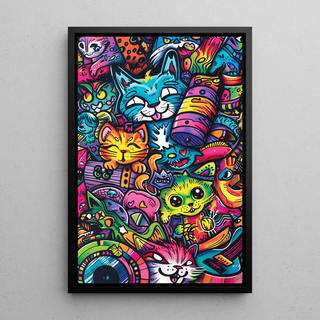 Pop Art plakat - Felin jungle